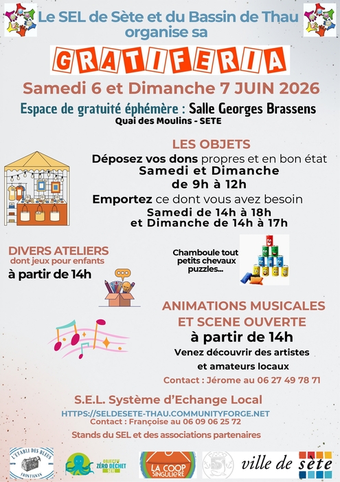 Gratiferia du S.E.L. de Sète et du Bassin de Thau